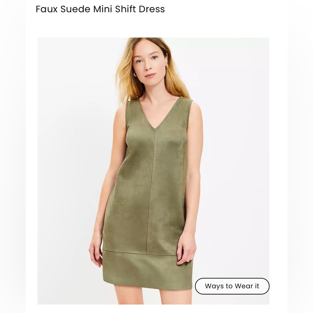Olive Green Sleeveless Dress